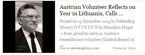 Austrian Volunteer Reflects on Year in Lithuania, Calls for City-Center Holocaust Museum in the Capital