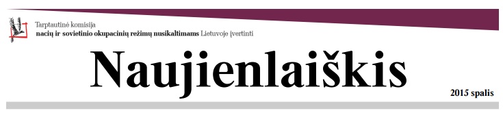 Tarptautinės istorinio teisingumo komisijos 2015 m. spalio mėnesio Naujienlaikraštis