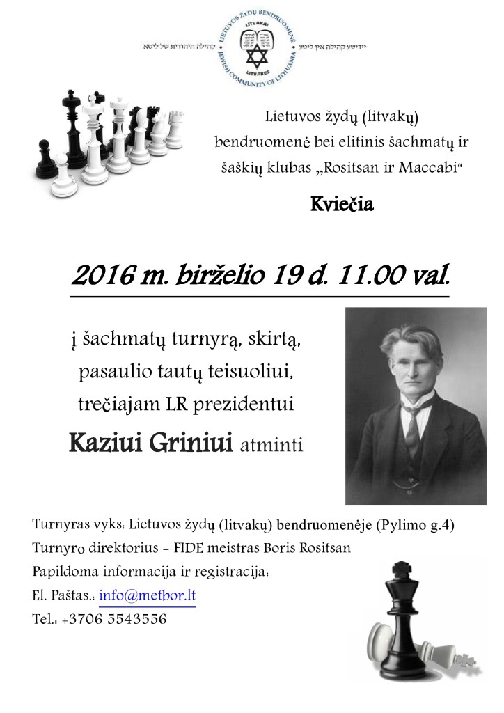 sachmatu turnyras griniui