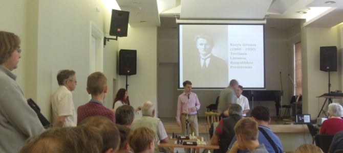 Lietuvos prezidento, Pasaulio tautų teisuolio K.Griniaus atminimą turnyru pagerbė elitinis šachmatų ir šaškių klubas „Rositsan ir Maccabi“