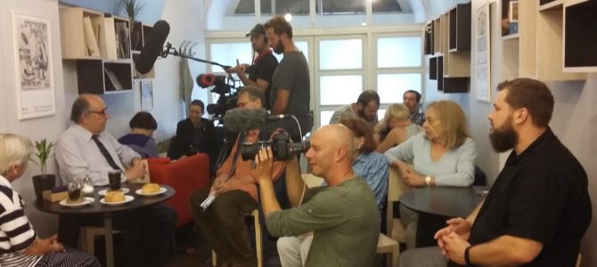 Vokietijos Visuomeninės televizijos ARD-1 kūrybinės grupės ypatingas dėmesys LŽB „Beigelių krautuvėlei“