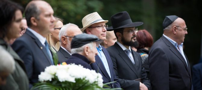Holokausto aukų minėjimo ceremonijoje Ukmergėje