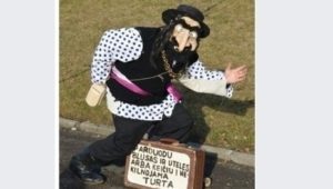 Antisemitinis užrašas Užgavenes