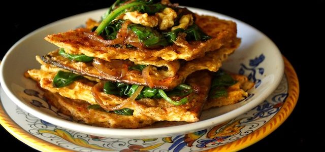 Maca brei su špinatais Maca brei su špinatais