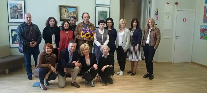 LŽB atidaryta bendruomenės  narių tapybos darbų paroda su Raimondu Savicku