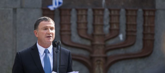 Izraelio parlamento vadovas ragina Lietuvą labiau pasirūpinti žydų kultūros ir istorijos atminimu