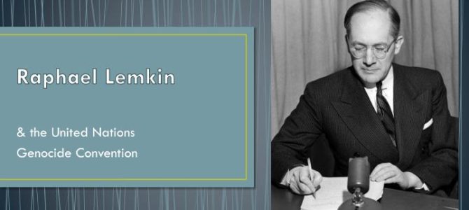 Рафаэль Лемкин – отец «Конвенции о предупреждении преступления геноцида» Рафаэль Лемкин – отец «Конвенции о предупреждении преступления геноцида»