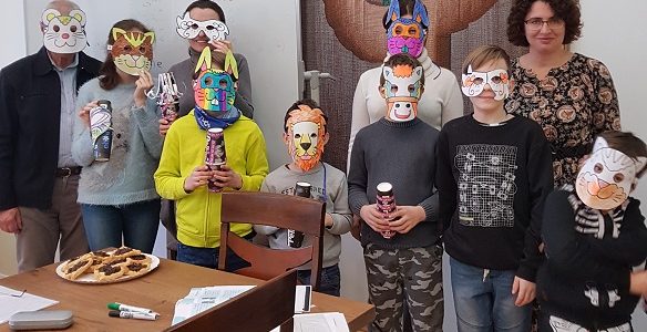 Hebrew Students Celebrate Purim with Teacher Ruth Reches