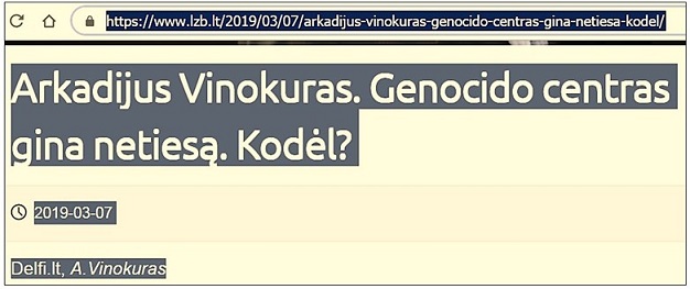 Prof. Pinchoso Fridbergo replika  dėl Arkadijaus Vinokuro straipsnio pavadinimo
