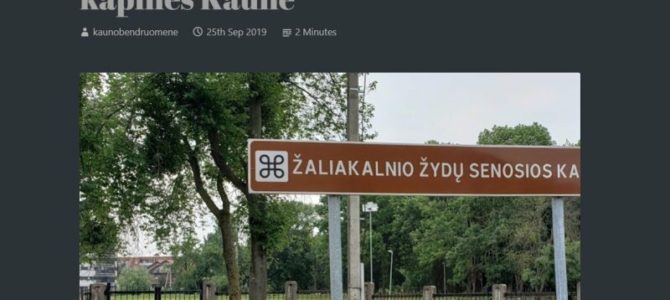 Pasaulį šiurpina melaginga naujiena: kaltina NATO tankus išniekinus Kauno žydų kapines