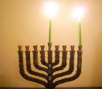 Первая Ханукальная свеча Еврейской общины Литвы