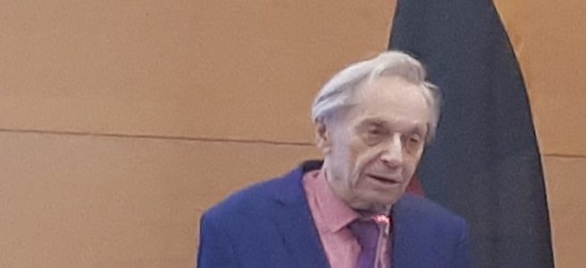 Marko Petuchausko kalba Tarptautinės Holokausto aukų atminimo dienos minėjime