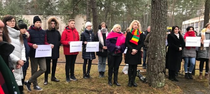 Pabradės miesto kultūros centras organizavo minėjimą, skirtą Holokausto aukų atminimui