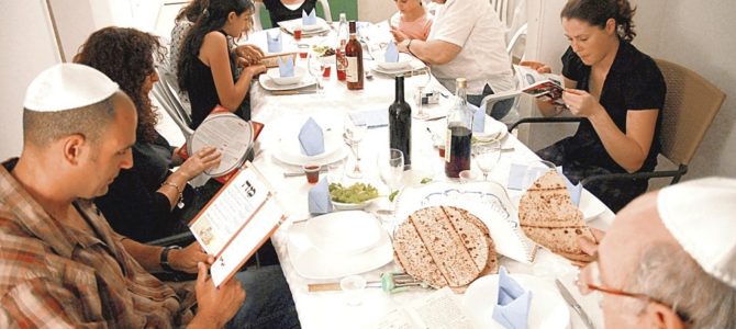 Jewish Holiday of Freedom Celebrated without Foods Recalling Slavery