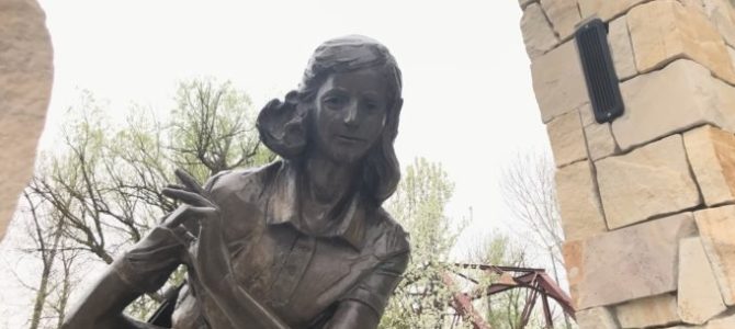 Anne Frank Statue in Boise Vandalized with Swastika Stickers