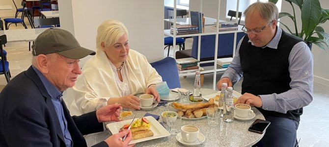 Breakfast for the Minyan at the Community