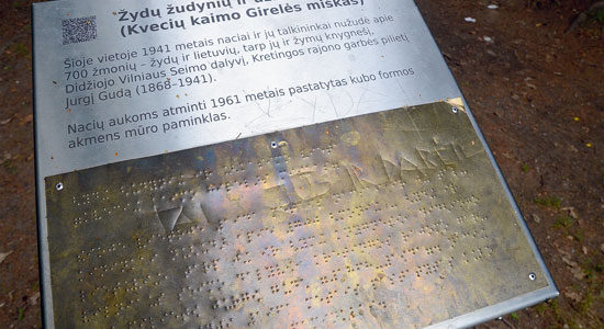 Holocaust Mass Murder Memorial Vandalized