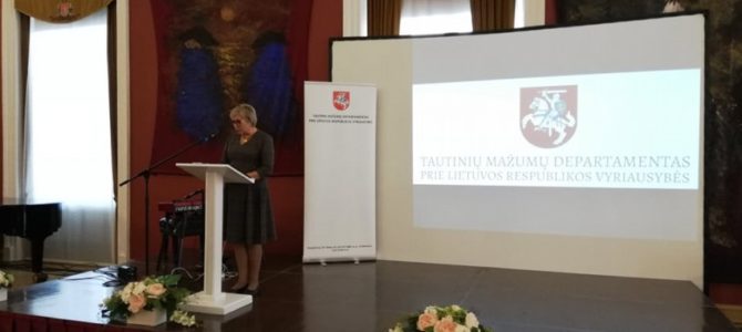 Įteikti tradiciniai Tautinių mažumų departamento apdovanojimai