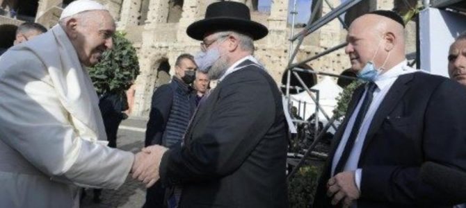 Глава совета раввинов Европы П. Гольдшмидт встретился с папой Римским