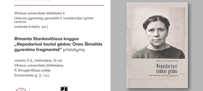 Kviečiame į knygos pristatymą