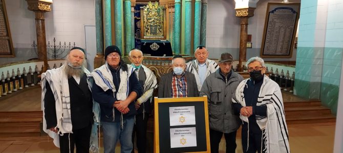 “WeRemerber” Vilniaus Choralinėje sinagogoje su minjano nariais