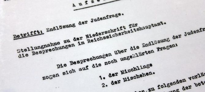 Сценарий Холокоста. 80 лет Ванзейской конференции