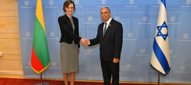 Seimo pirmininkė Čmilytė-Nielsen lankosi Izraelyje ir Palestinoje