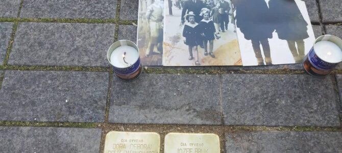 Memory Stones Laid to Commemorate Rabinovitch Family