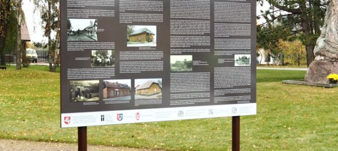 В Муснинкай установлен информационный стенд в память о жертвах Холокоста