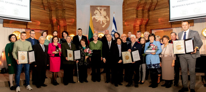 Во Дворце Правительства Литовской Республики состоялось чествование Праведников народов мира