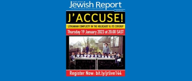 South African Jewish Report Invites You  to Private Internet Screening of J’Accuse!