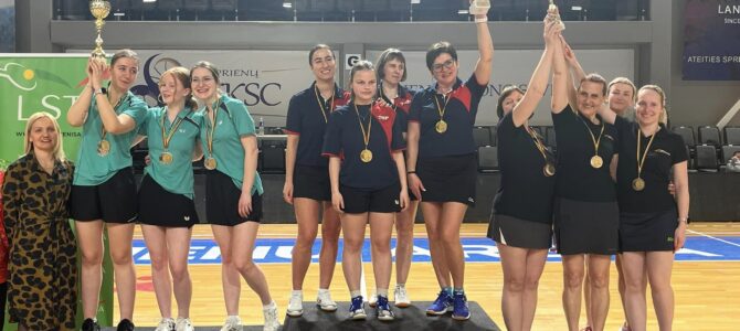 Makabi Table Tennis Team Takes 2nd Place in Lithuanian Competition
