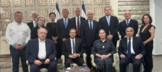Izraelio prezidentas susitiko su Europos žydų lyderiais