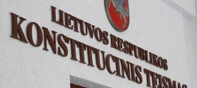 Конституционный суд Литвы признал, что высказывания Р. Жемайтайтиса противоречат Конституции ЛР