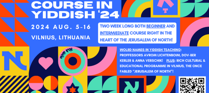 Intensive Yiddish Course 2024 Intensive Yiddish Course 2024