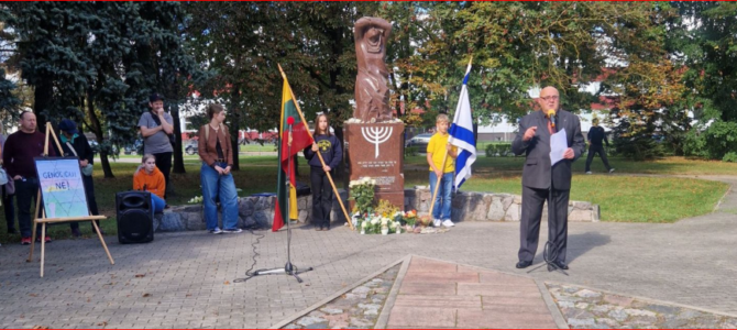 Panevėžyje paminėta Lietuvos žydų genocido aukų atminimo diena