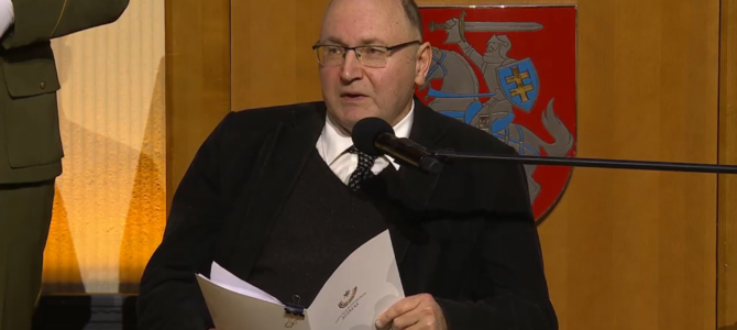 Laisvės premijos laureato Tomo Šerno kalba Seime