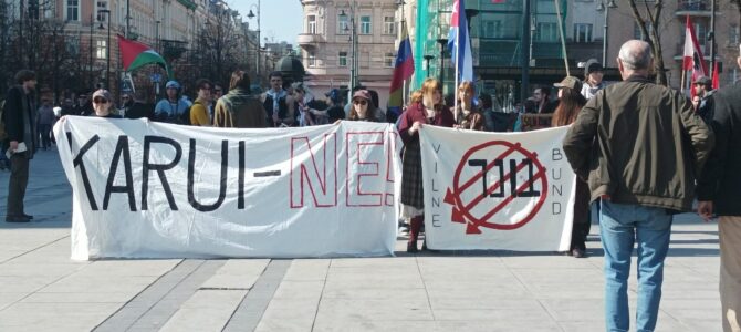 В Вильнюсе прошел протест против действий Израиля и США на Ближнем Востоке